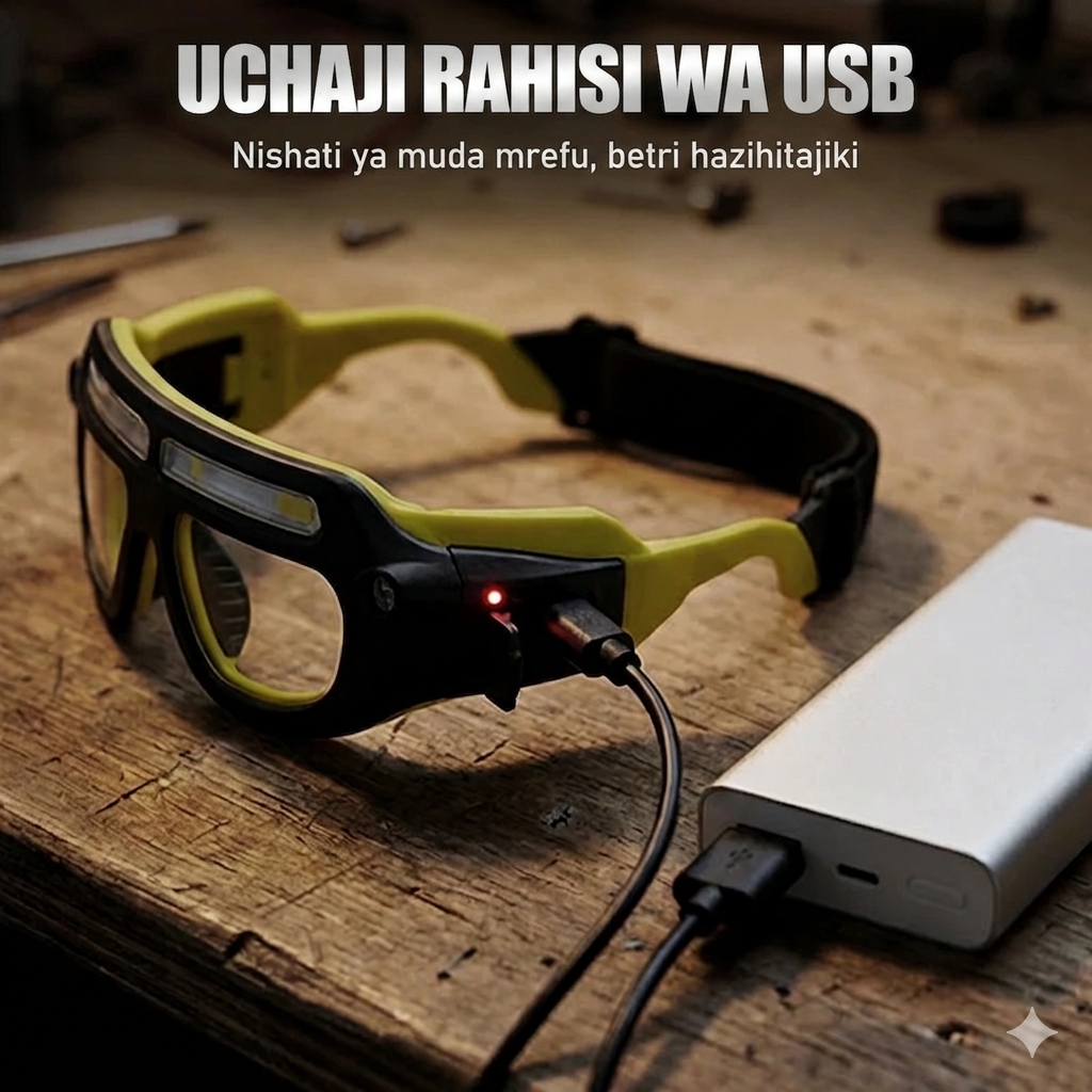 Smart Sensor LED Work Glasses Light